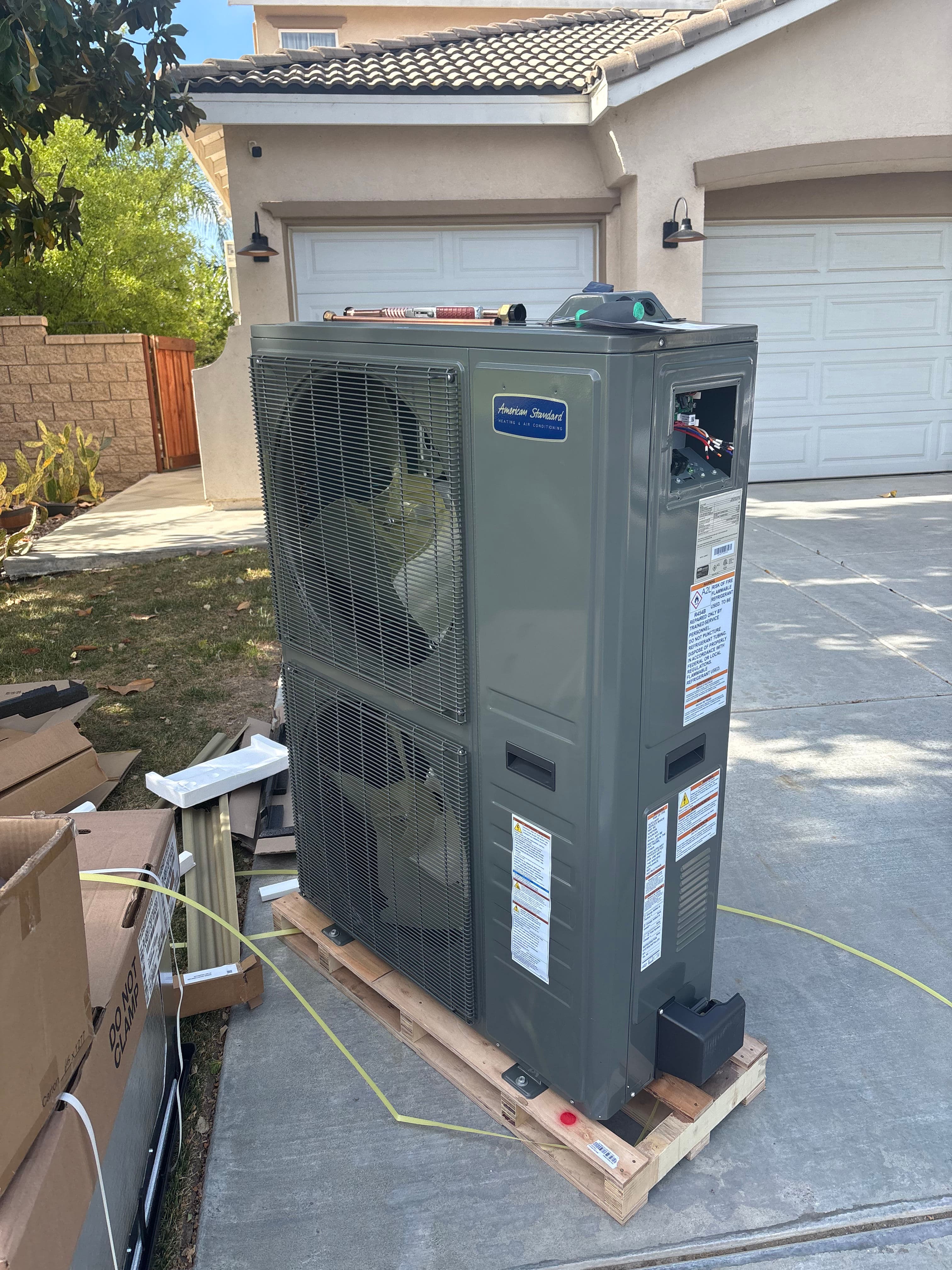 Project American Standard 16 SEER Dual Fuel System Getting Installed image