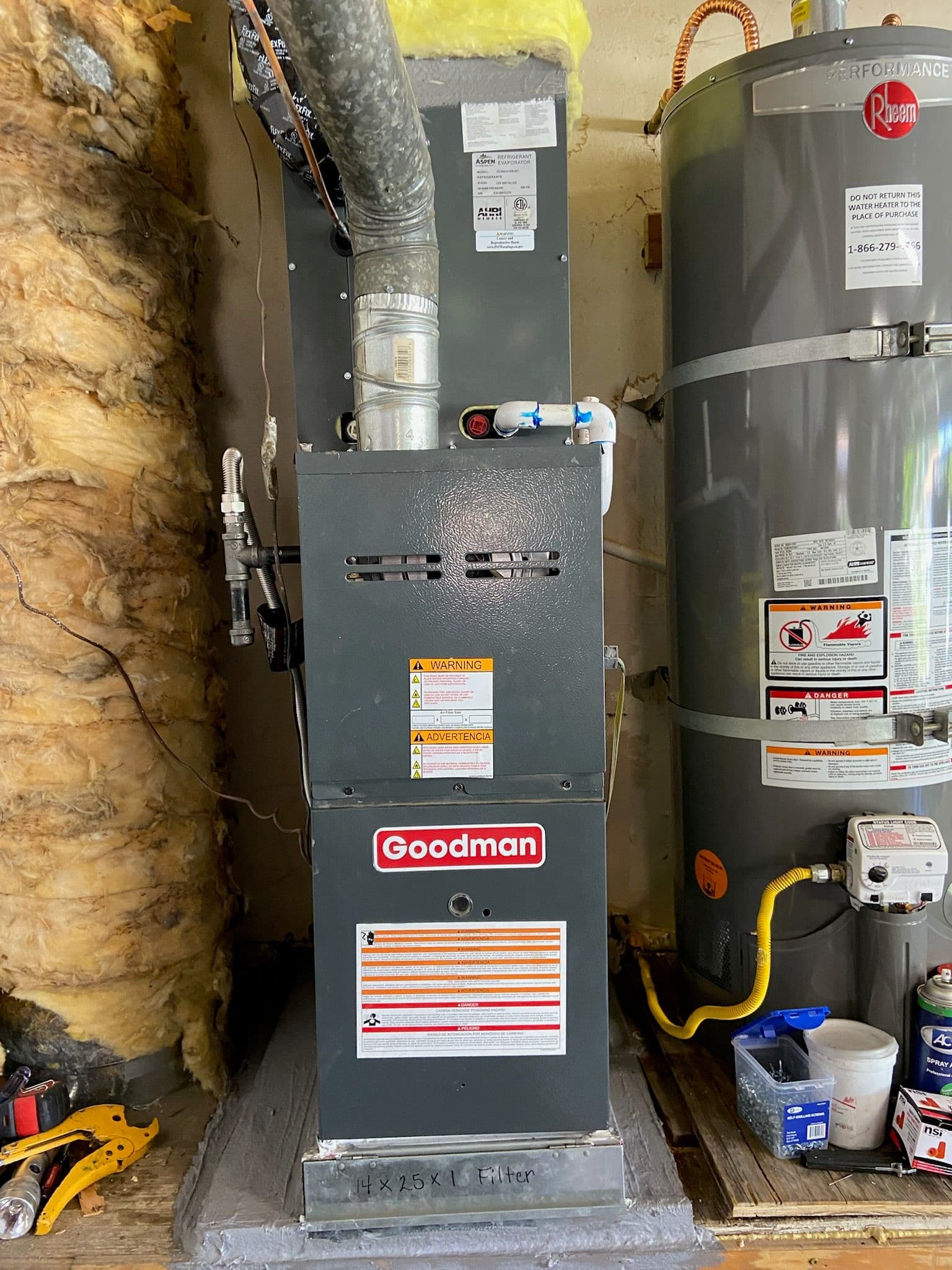 Efficient Goodman Furnace and Rheem Water Heater image