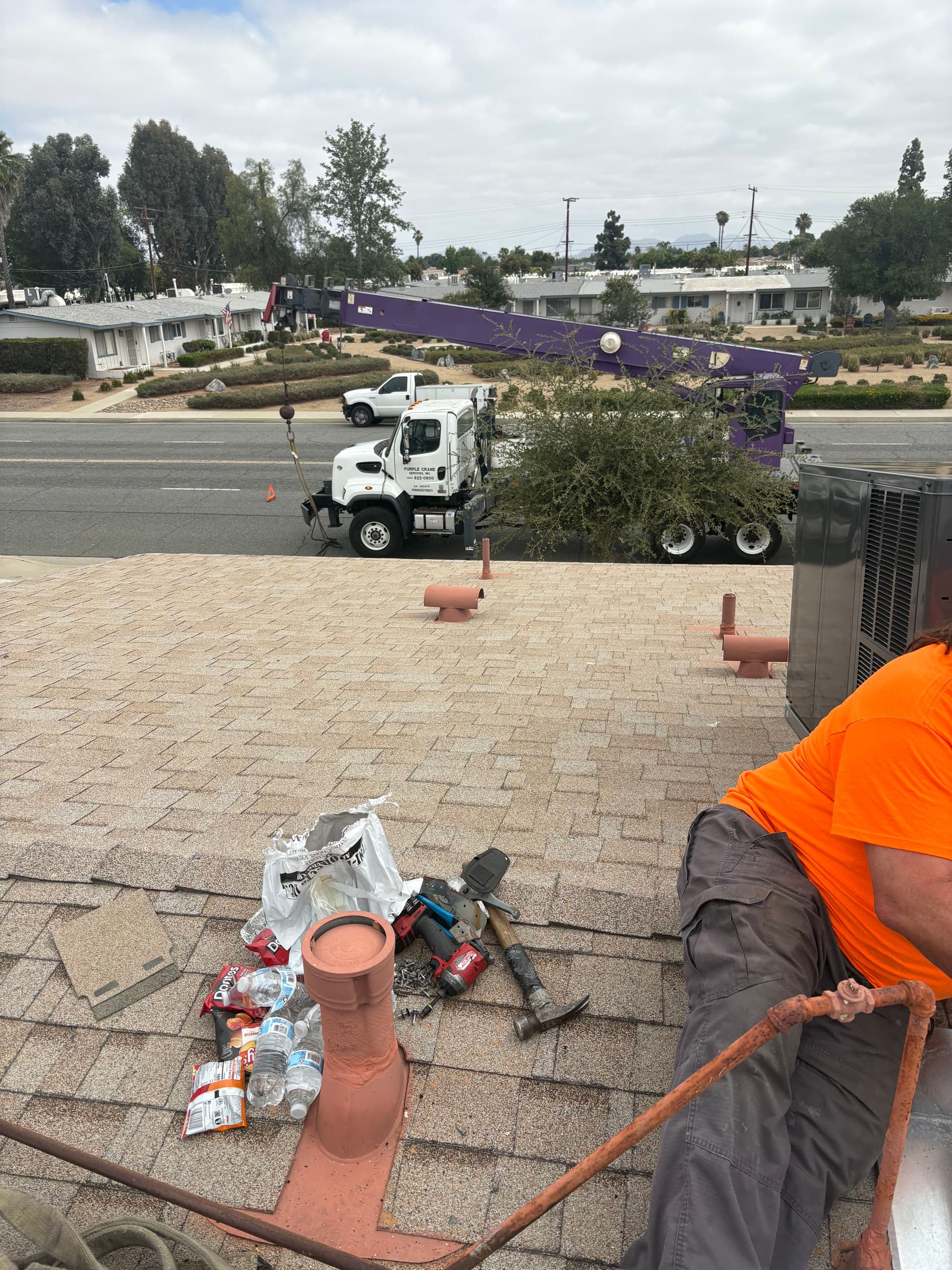 Gallery photos for Rooftop Package Unit Installation in Menifee: Image #1