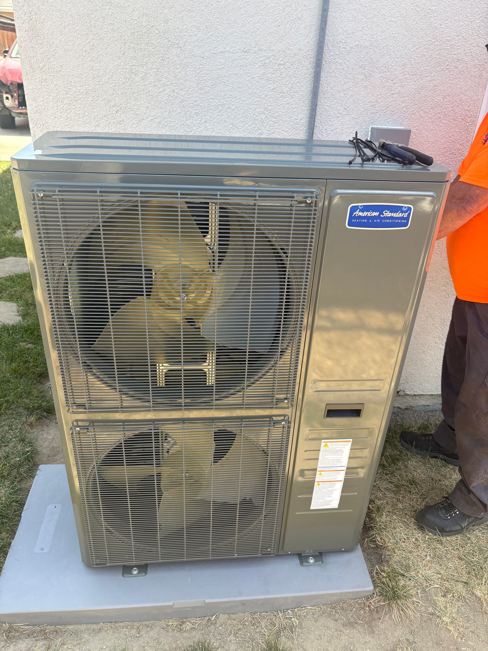 New American Standard High-Efficiency Heat Pump Install image